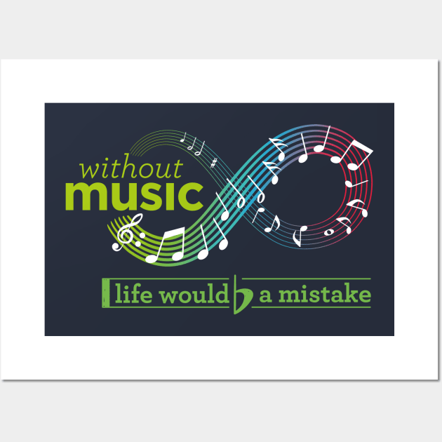 without music shirt, music life shirt Wall Art by OutfittersAve